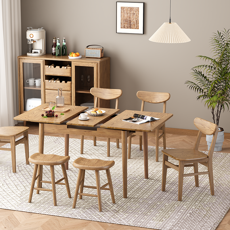 Contemporary Nordic North American Ash Wood Saddle Seat Dining Chair - Curved Wooden Chairs For Dining Room & Kitchen Cuvalon