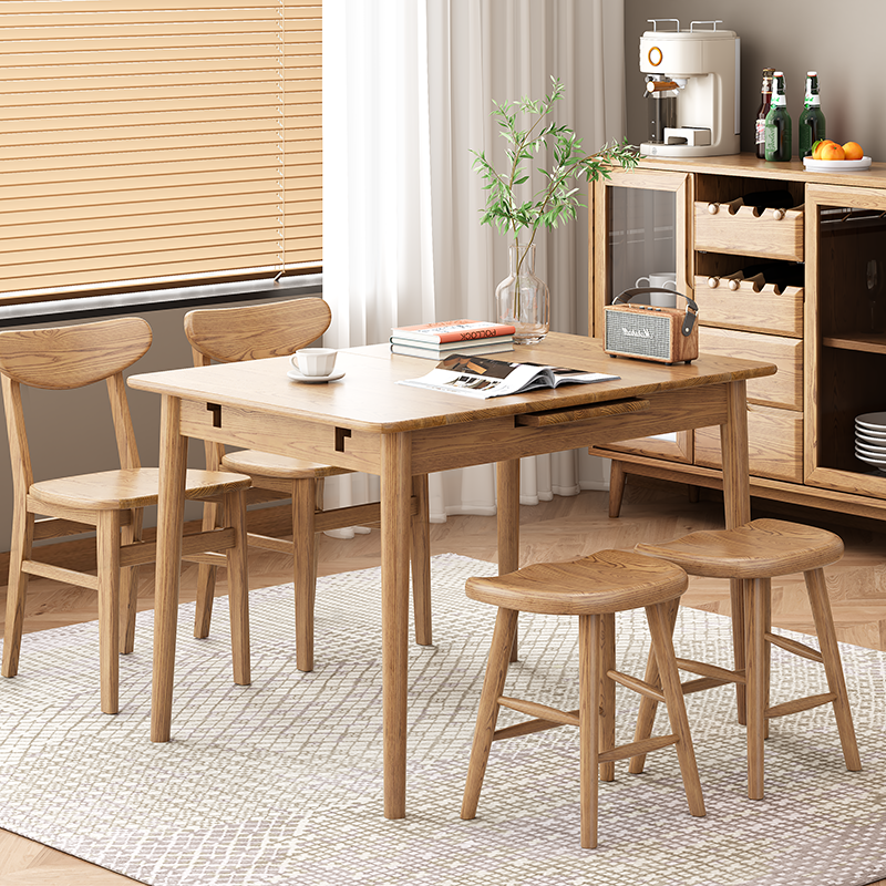 Contemporary Nordic North American Ash Wood Saddle Seat Dining Chair - Curved Wooden Chairs For Dining Room & Kitchen Cuvalon