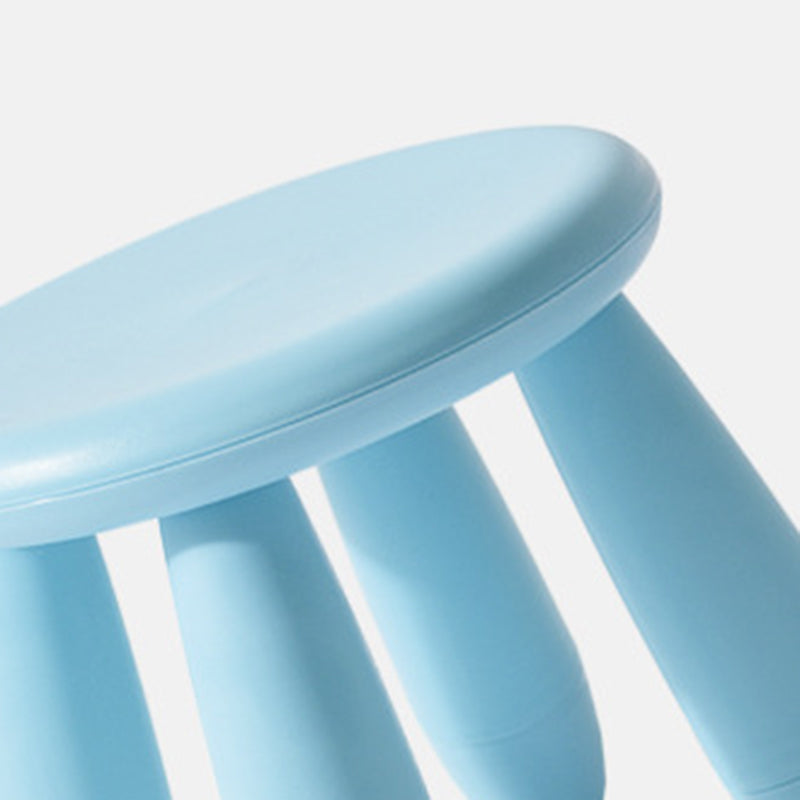 Modern Minimalist Cylindrical Kid PP Low Stool Backless Armless For Living Room Cuvalon