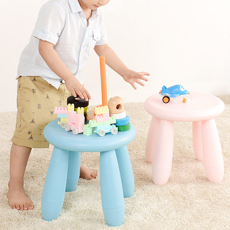 Modern Minimalist Cylindrical Kid PP Low Stool Backless Armless For Living Room Cuvalon