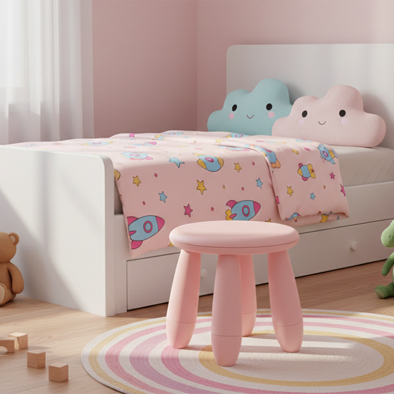 Modern Minimalist Cylindrical Kid PP Low Stool Backless Armless For Living Room Cuvalon