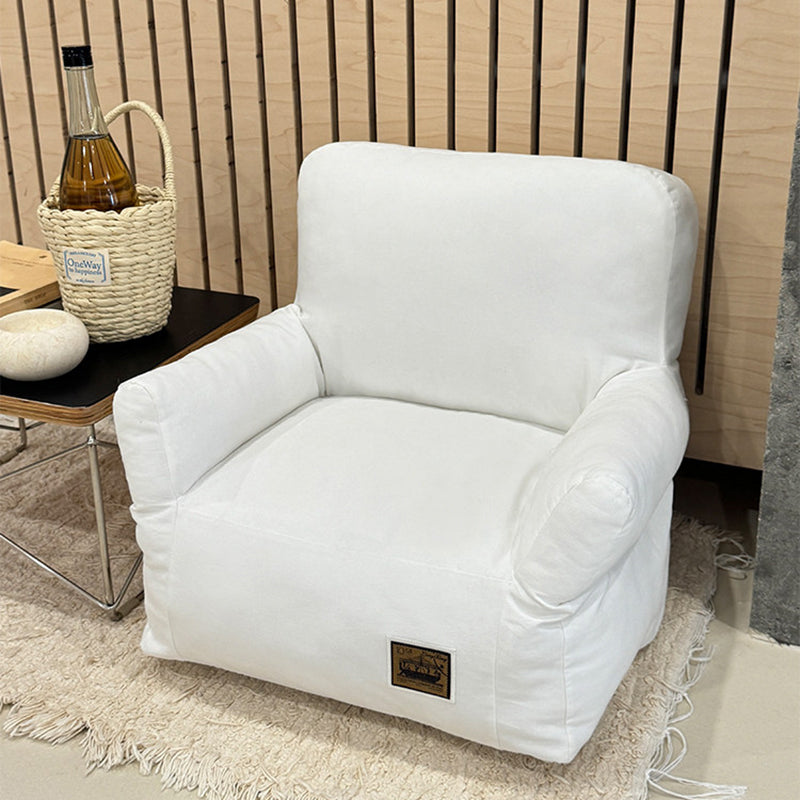Modern Minimalist Rectangular Fabric PP Cotton Pet Accent Chair Backrest Armrest For Living Room Cuvalon