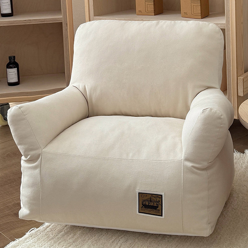 Modern Minimalist Rectangular Fabric PP Cotton Pet Accent Chair Backrest Armrest For Living Room Cuvalon