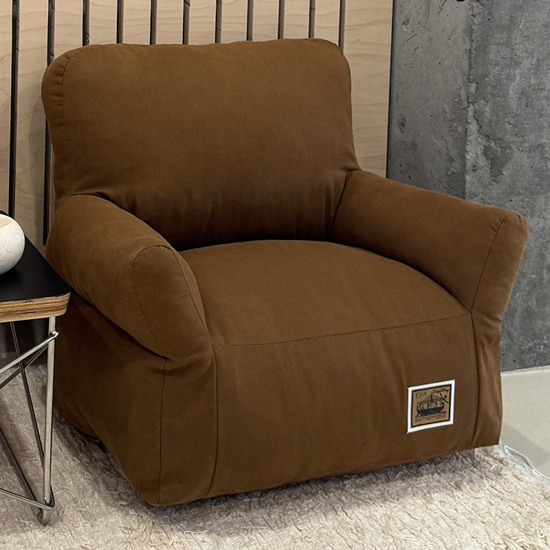 Modern Minimalist Rectangular Fabric PP Cotton Pet Accent Chair Backrest Armrest For Living Room Cuvalon