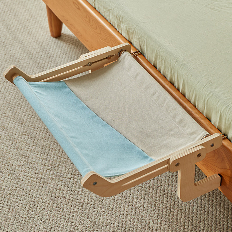 Modern Minimalist Rectangular Multi-Layer Plywood Cotton Linen Stainless Steel Hanging Cat Bed 2-Leg For Bedroom Cuvalon
