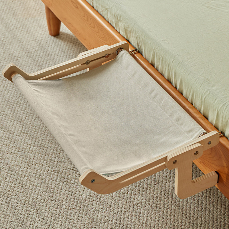 Modern Minimalist Rectangular Multi-Layer Plywood Cotton Linen Stainless Steel Hanging Cat Bed 2-Leg For Bedroom Cuvalon