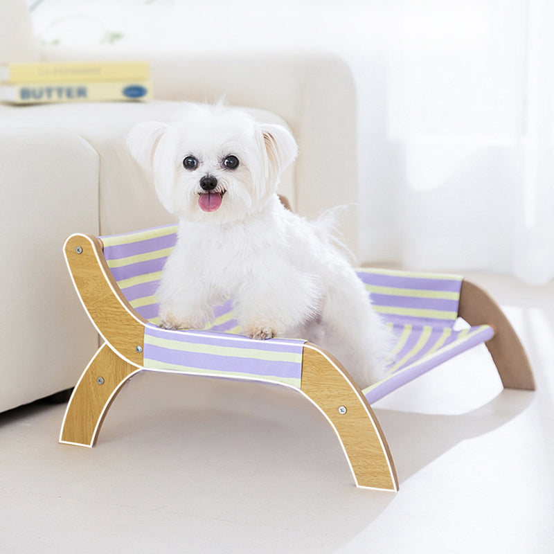 Modern Minimalist Rectangular Medium Density Fiberboard Canvas Dog Cat Bed Backrest Armrest For Bedroom Cuvalon