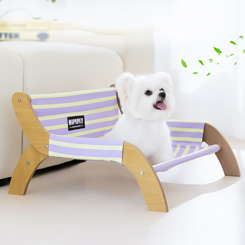 Modern Minimalist Rectangular Medium Density Fiberboard Canvas Dog Cat Bed Backrest Armrest For Bedroom Cuvalon