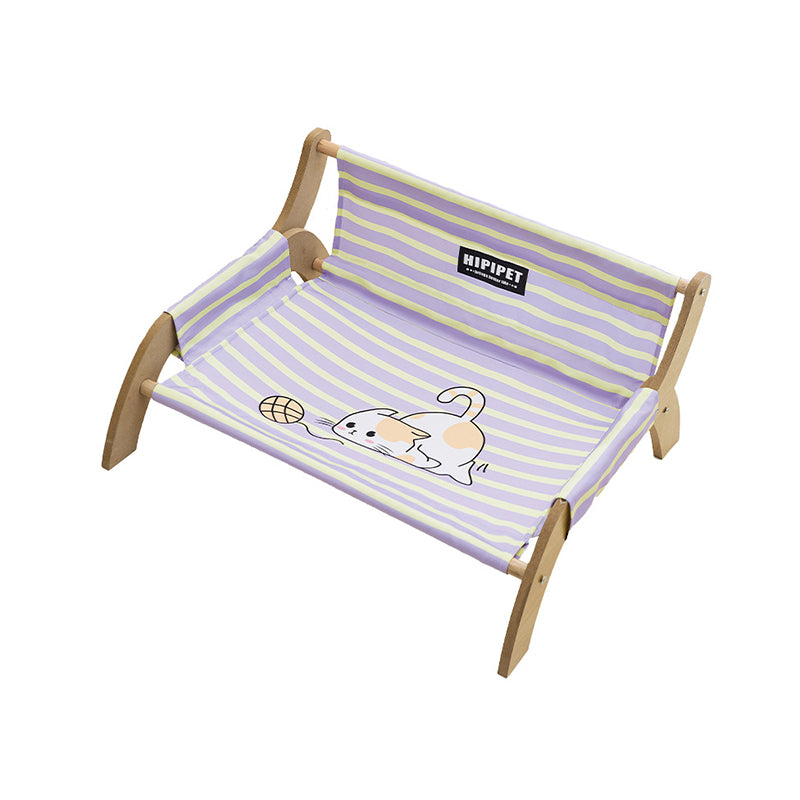 Modern Minimalist Rectangular Medium Density Fiberboard Canvas Dog Cat Bed Backrest Armrest For Bedroom Cuvalon