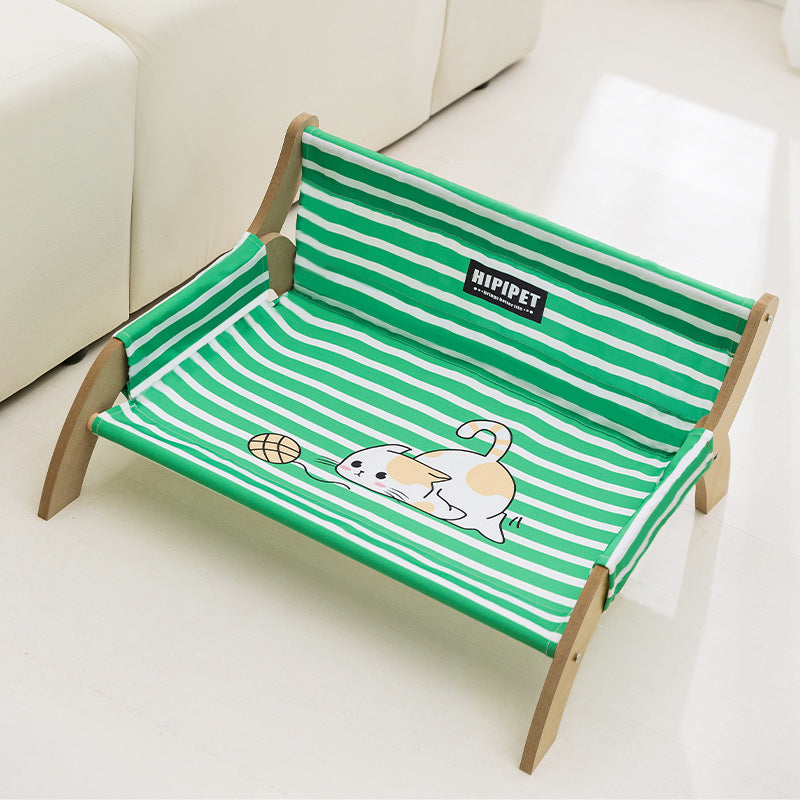 Modern Minimalist Rectangular Medium Density Fiberboard Canvas Dog Cat Bed Backrest Armrest For Bedroom Cuvalon