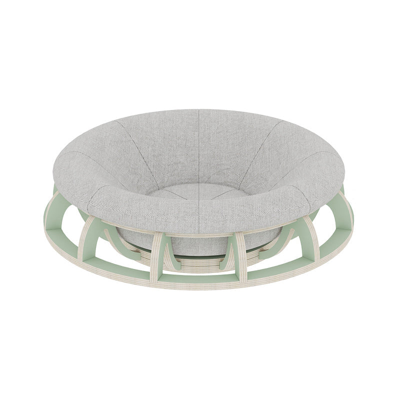 Modern Minimalist Cylindrical Round Gyroscope Multi-Layer Plywood Fabric Cat Bed For Bedroom Cuvalon