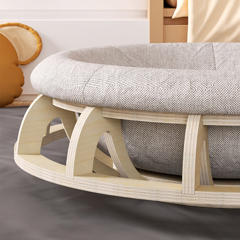 Modern Minimalist Cylindrical Round Gyroscope Multi-Layer Plywood Fabric Cat Bed For Bedroom Cuvalon
