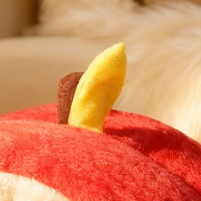 Contemporary Creative Spherical Apple-Shaped Velvet Anti-Slip Dotted Oxford Fabric Dog Bed & Cat Bed For Bedroom Cuvalon