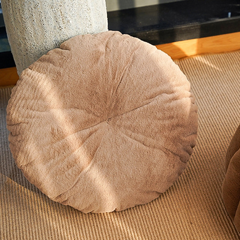 Contemporary Creative Spherical Pumpkin-Shaped Mongolian Yurt Velvet Anti-Slip Dotted Fabric Dog Bed & Cat Bed For Bedroom Cuvalon