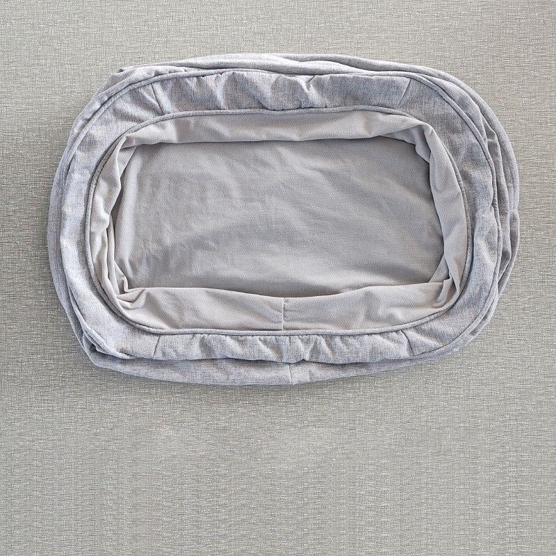 Modern Minimalist Oval Cylindrical Velvet Cotton-Linen Anti-Slip Dotted Fabric Cat Bed & Dog Bed For Bedroom Cuvalon