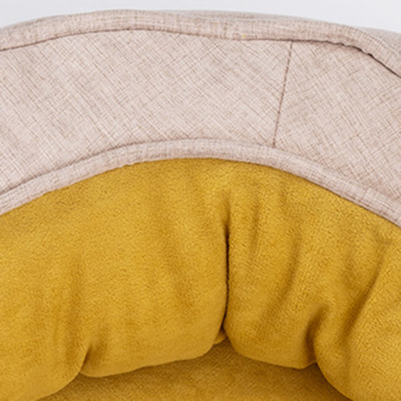 Modern Minimalist Oval Cylindrical Velvet Cotton-Linen Anti-Slip Dotted Fabric Cat Bed & Dog Bed For Bedroom Cuvalon