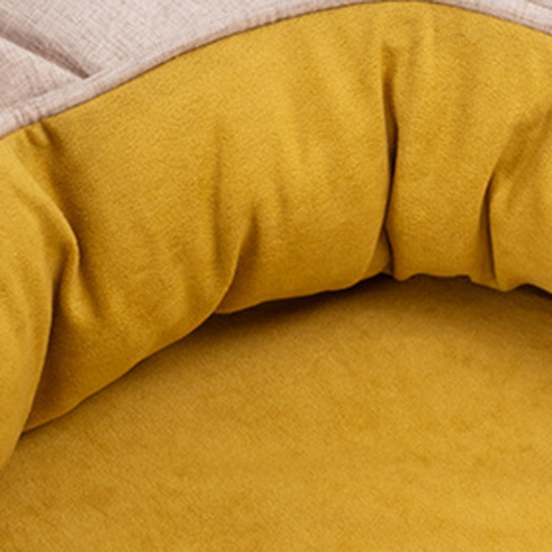 Modern Minimalist Oval Cylindrical Velvet Cotton-Linen Anti-Slip Dotted Fabric Cat Bed & Dog Bed For Bedroom Cuvalon