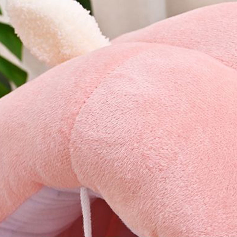 Modern Minimalist Cylindrical Caterpillar Design Velvet Anti-Slip Dotted Fabric Cat Bed Dog Bed With Toy Ball For Bedroom Cuvalon