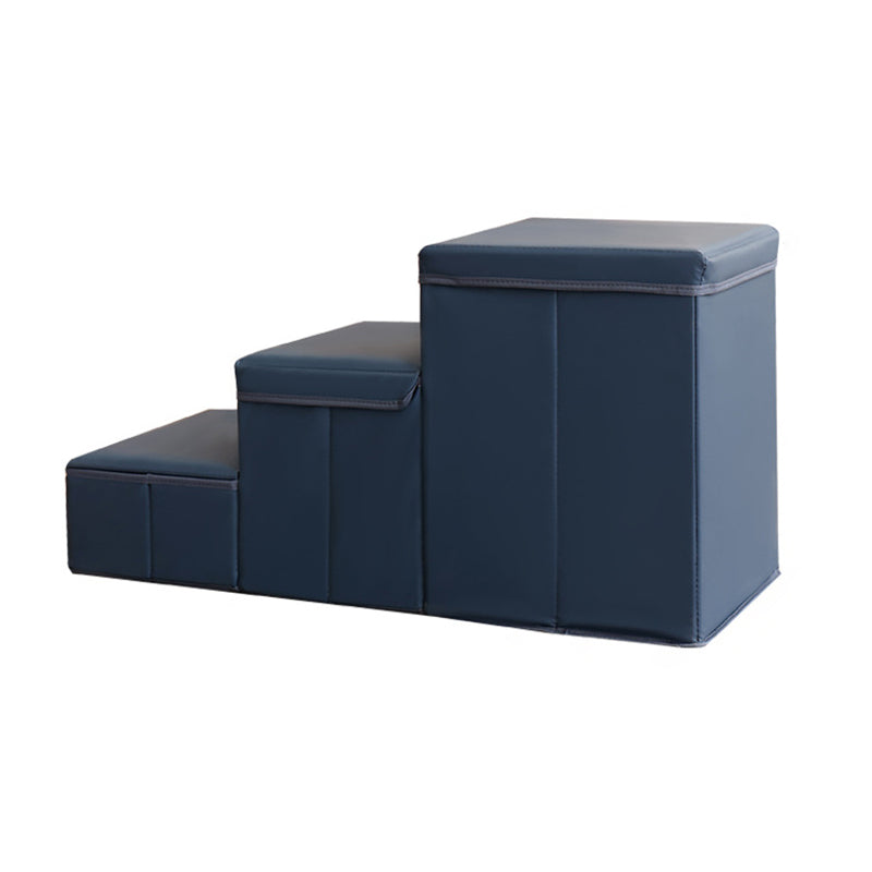 Modern Minimalist Rectangular Stair Steps Tech Fabric Medium Density Fiberboard Oxford Fabric Cat Bed Dog Bed 2-Storage For Bedroom Cuvalon