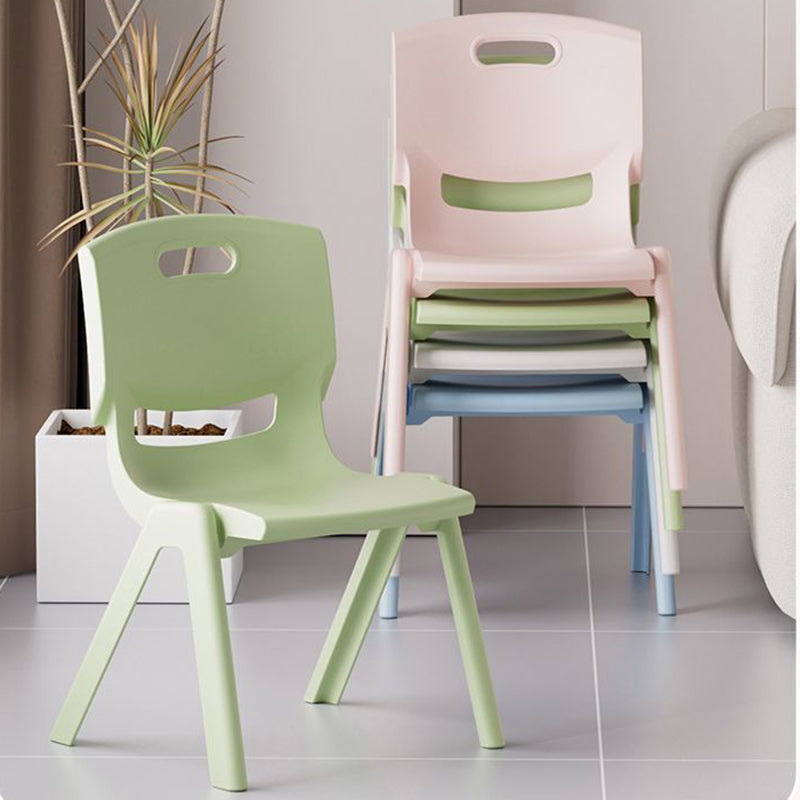 Contemporary Scandinavian Square PP Stackable Backrest Kids Low Stool For Living Room Cuvalon