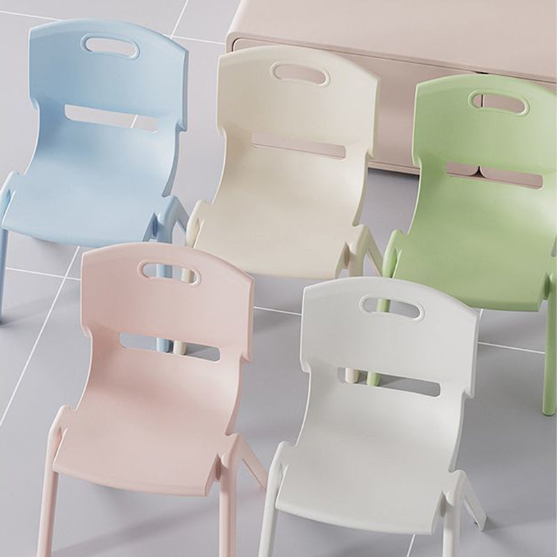 Contemporary Scandinavian Square PP Stackable Backrest Kids Low Stool For Living Room Cuvalon