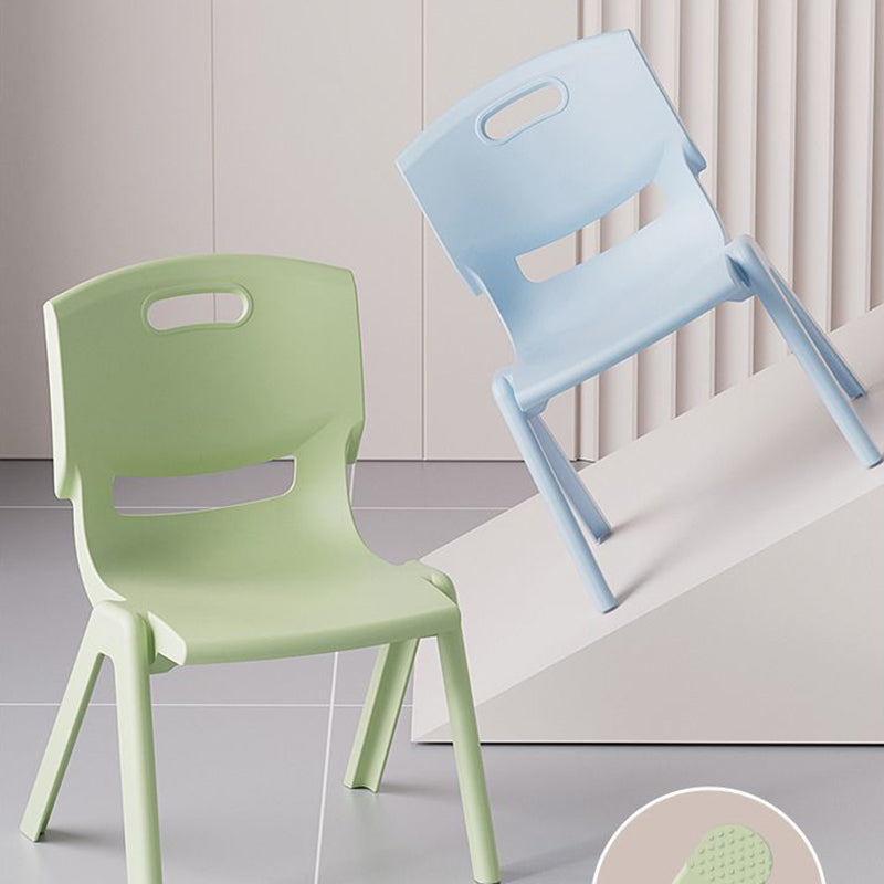 Contemporary Scandinavian Square PP Stackable Backrest Kids Low Stool For Living Room Cuvalon