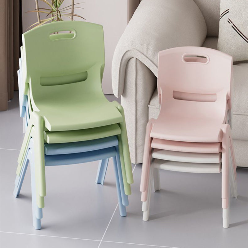 Contemporary Scandinavian Square PP Stackable Backrest Kids Low Stool For Living Room Cuvalon