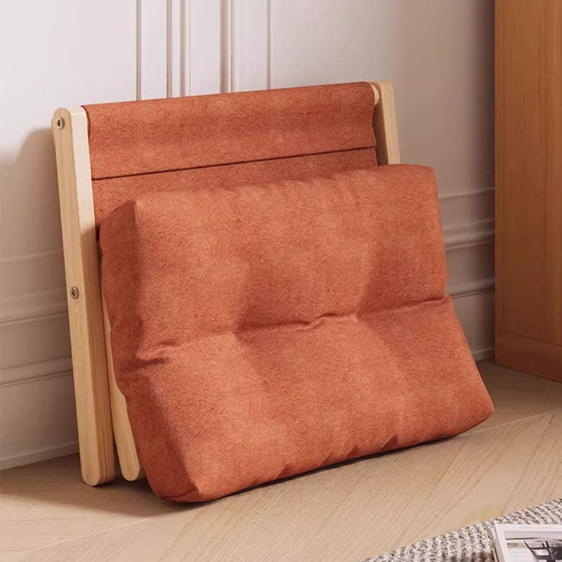 Modern Minimalist Rectangular Fabric Pine Solid Wood Foldable Kids Footstool For Living Room Cuvalon
