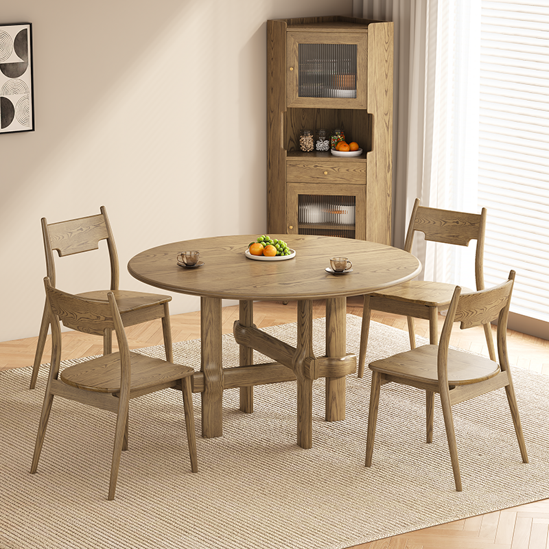 North American White Ash - Contemporary Scandinavian Solid Wood Chair: Ergonomic Slightly Reclined Backrest Dining Chair For Dining Room Cuvalon