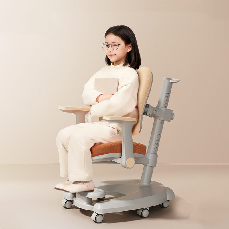 Modern Minimalist Curved Steel Latex Plastic Fabric Kids' Chair Backrest Armrest Movable Height-Adjustable For Living Room Cuvalon