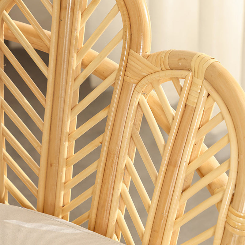 Handcrafted Indonesian Rattan Accent Chair - Boho Handwoven And Breathable Comfort For Living Room & Bedroom Cuvalon