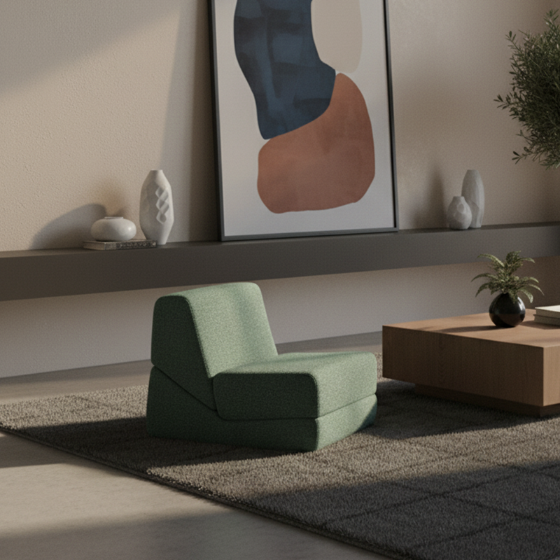 Flexible Space-Saving Compressed Sofa - Nordic Compressible, Frame-Free, 35D High Resilience Sponge For Comfort For Living Room & Bedroom Cuvalon
