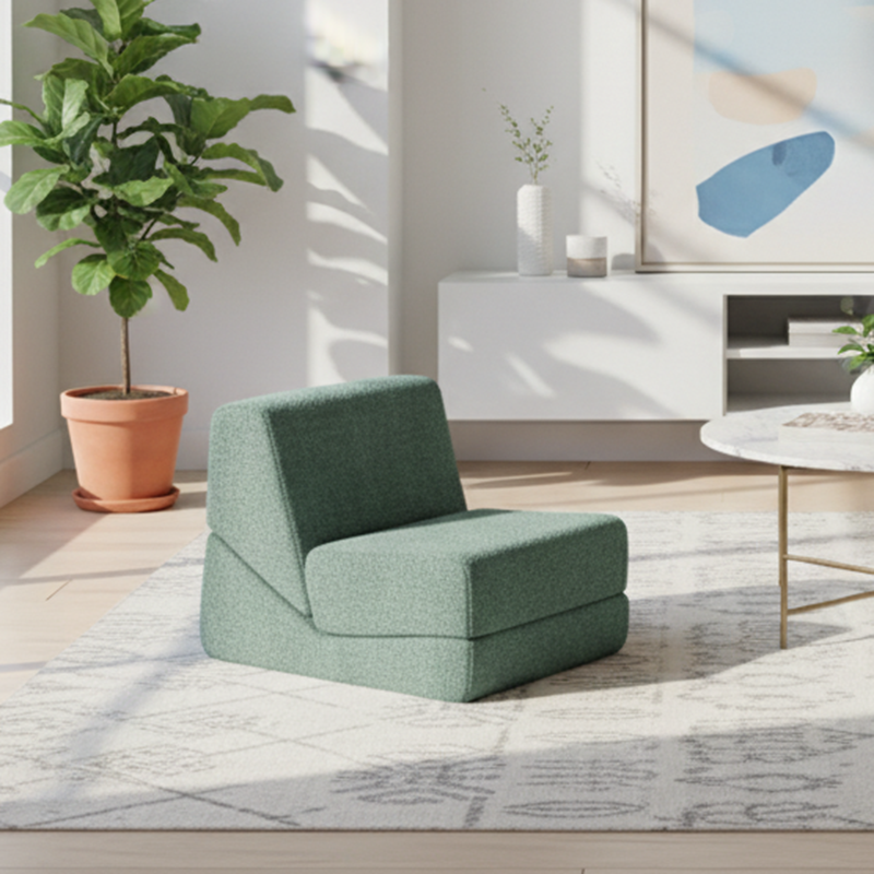 Flexible Space-Saving Compressed Sofa - Nordic Compressible, Frame-Free, 35D High Resilience Sponge For Comfort For Living Room & Bedroom Cuvalon