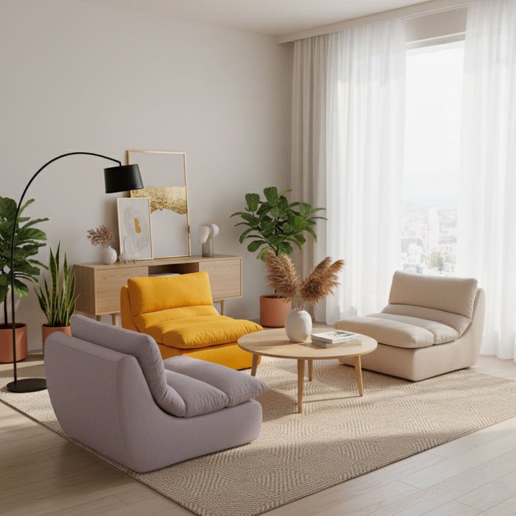 35D Sponge Compressible Sofa - Nordic Perfect Blend Of Comfort, Sustainability, And Convenience For Living Room & Bedroom Cuvalon