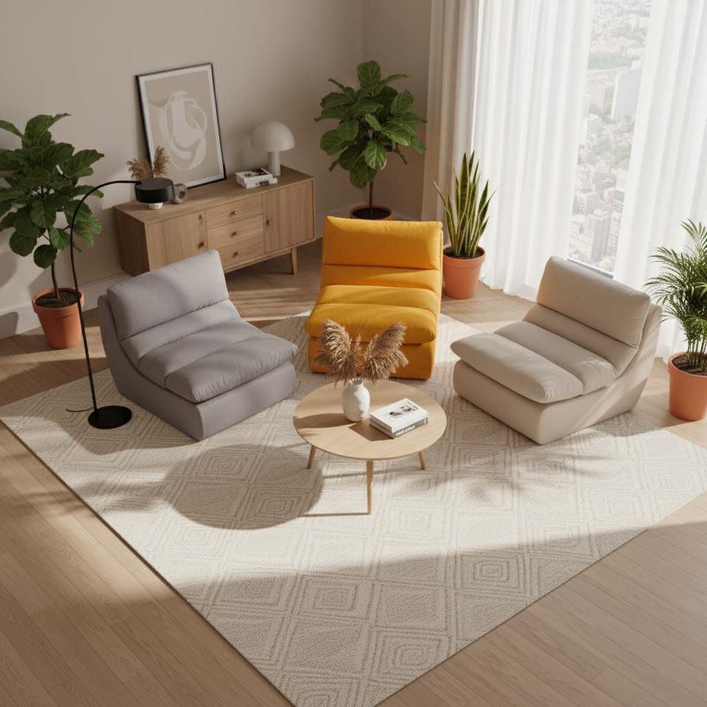 35D Sponge Compressible Sofa - Nordic Perfect Blend Of Comfort, Sustainability, And Convenience For Living Room & Bedroom Cuvalon