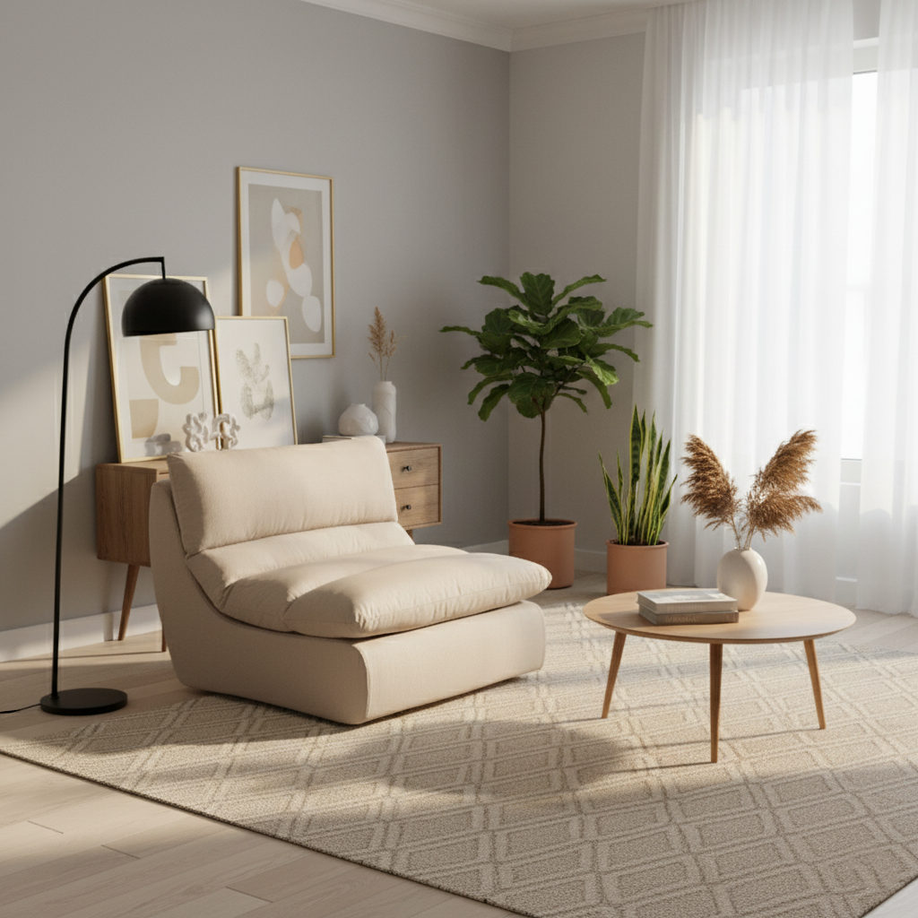 35D Sponge Compressible Sofa - Nordic Perfect Blend Of Comfort, Sustainability, And Convenience For Living Room & Bedroom Cuvalon