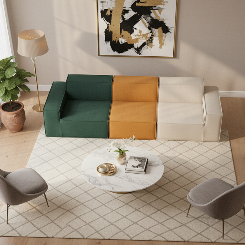 Multi-Functional Compressible Sofa - Nordic Perfect For Small Spaces & Easy Storage For Living Room & Bedroom Cuvalon