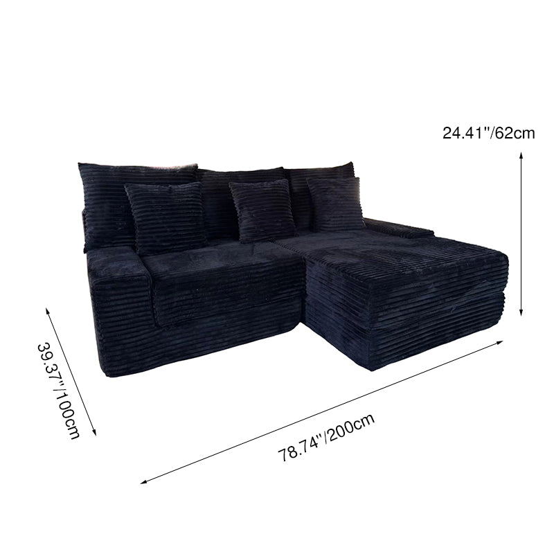 Multifunctional Space-Efficient Compression Sofa - Nordic Ergonomic Design With 35D High-Resilience Sponge Cuvalon