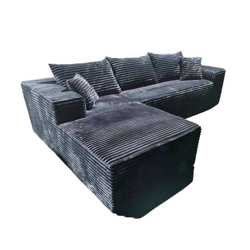 Compact 35D High-Resilience Foam Compression Sofa - Nordic Soft Corduroy Fabric Easy Storage For Living Room & Bedroom Cuvalon