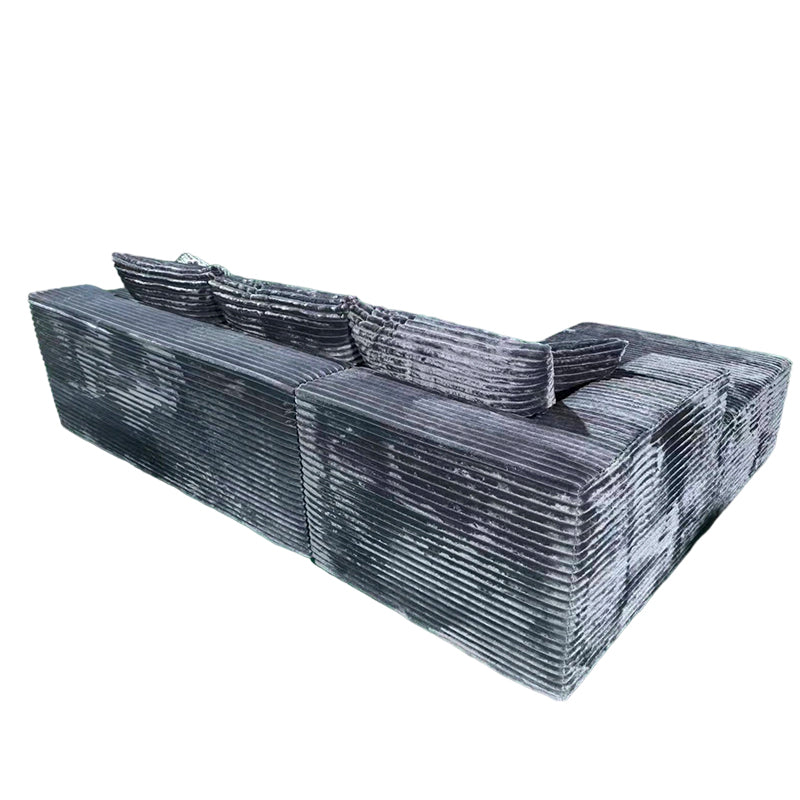 Compact 35D High-Resilience Foam Compression Sofa - Nordic Soft Corduroy Fabric Easy Storage For Living Room & Bedroom Cuvalon