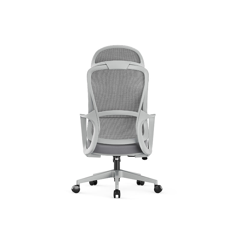 Stylish & Comfortable High Back Desk Chair - Minimalist Breathable Mesh & Premium Lumbar Support For Home Office Cuvalon