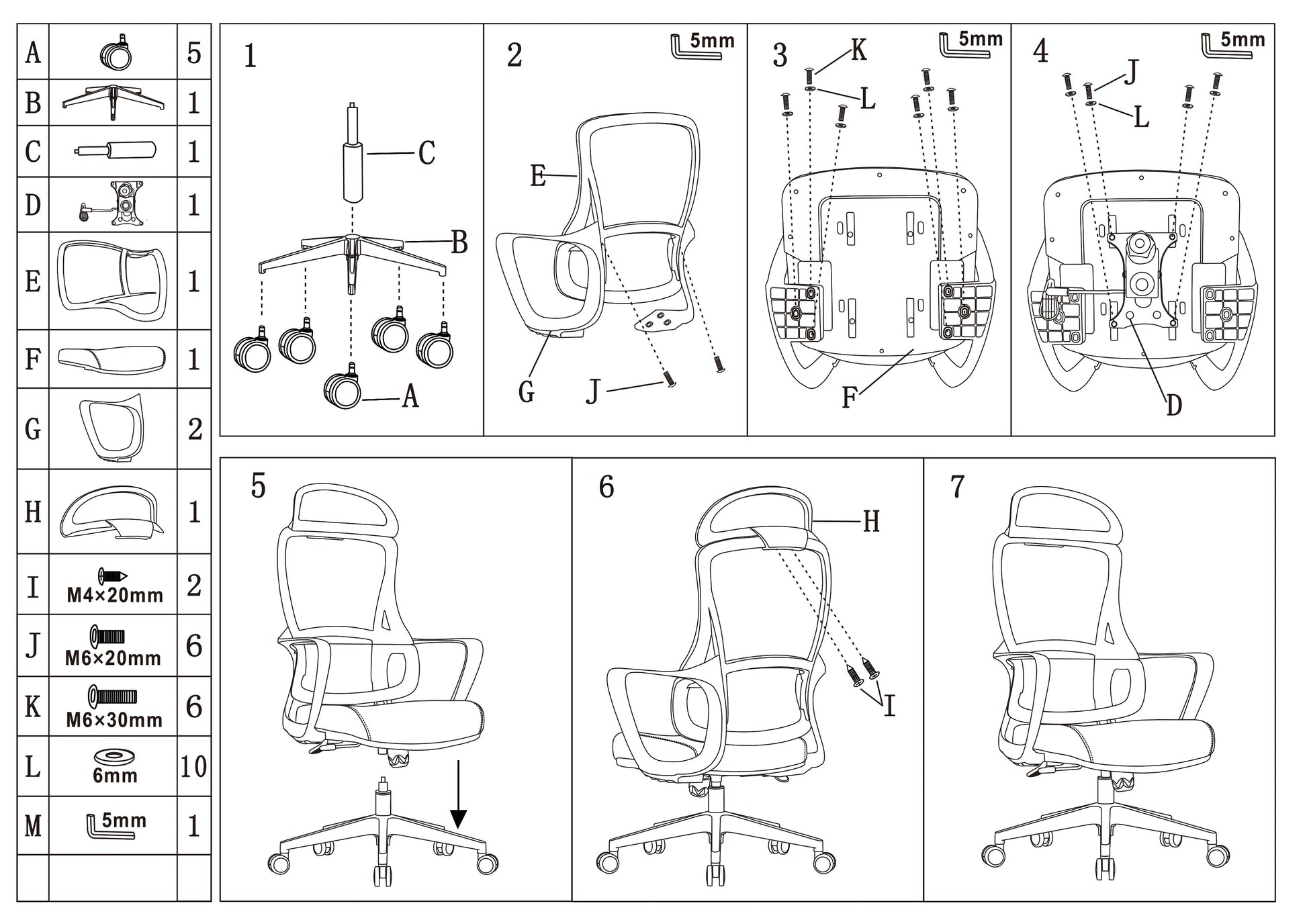 Stylish & Comfortable High Back Desk Chair - Minimalist Breathable Mesh & Premium Lumbar Support For Home Office Cuvalon