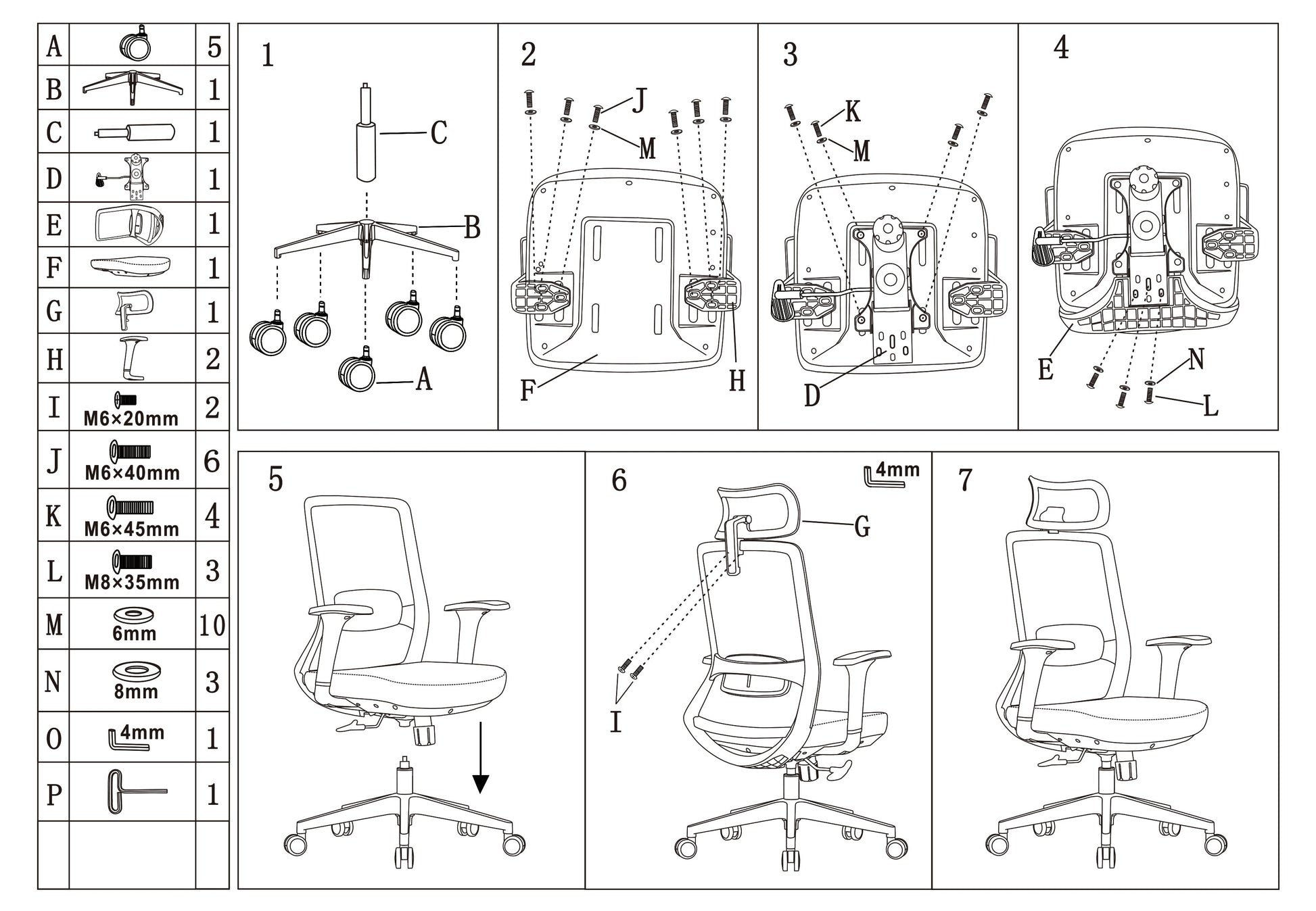 Premium Ergonomic Office Desk Chair - Minimalist High-Back Manager Chair With 2D Headrest & SGS Certified Gas Lift For Home Office Cuvalon