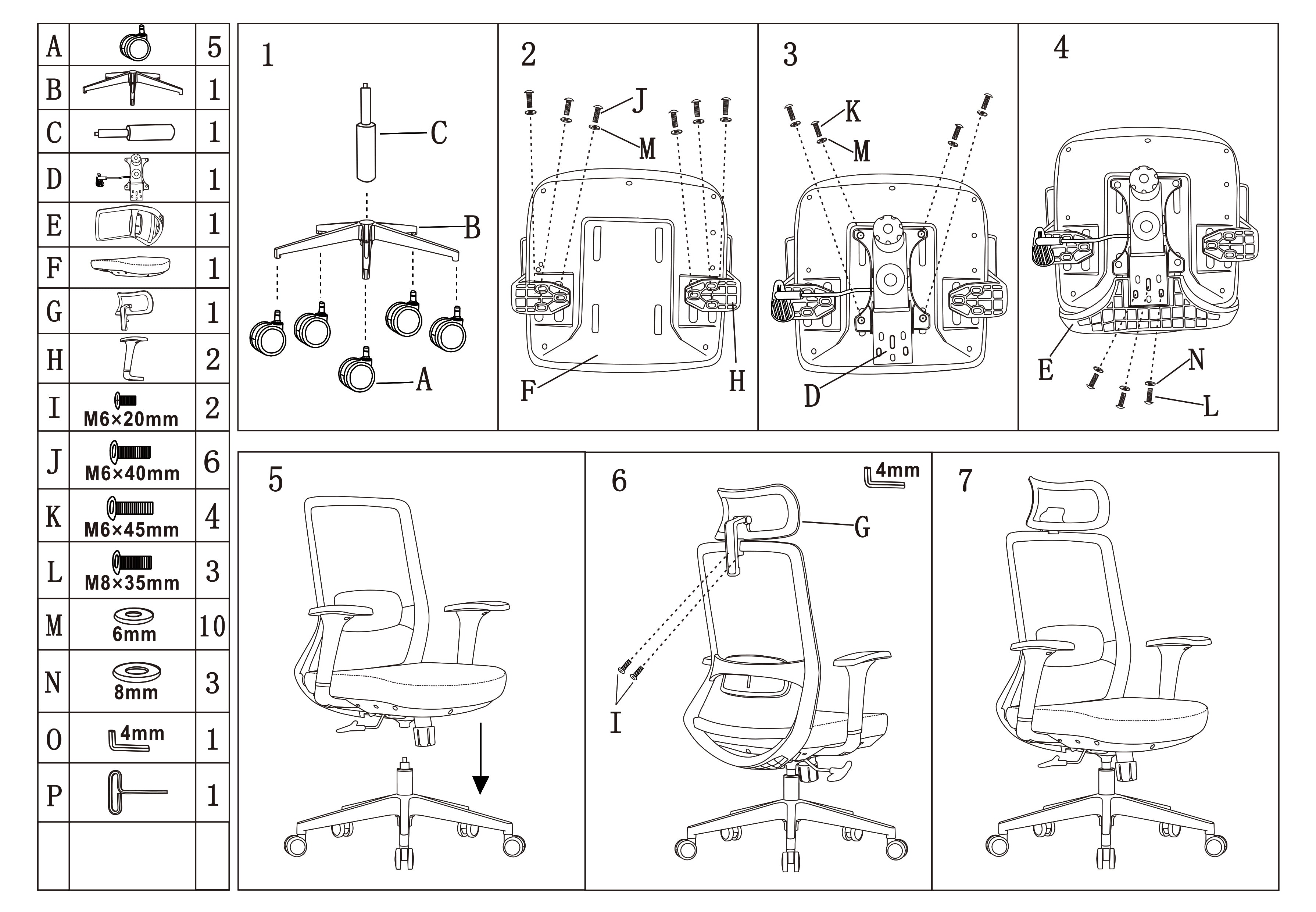 Premium Ergonomic Office Desk Chair - Minimalist High-Back Manager Chair With 2D Headrest & SGS Certified Gas Lift For Home Office Cuvalon