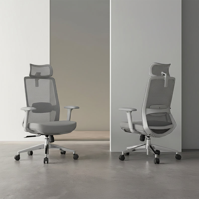 Ergonomic Adjustable Manager Desk Chair - Minimalist Durable High-Back Chair With 4D Adjustable Armrests & Silent Casters For Home Office Cuvalon
