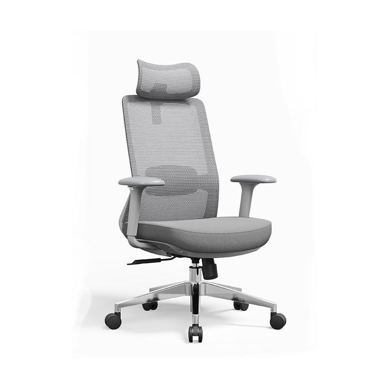 Ergonomic Adjustable Manager Desk Chair - Minimalist Durable High-Back Chair With 4D Adjustable Armrests & Silent Casters For Home Office Cuvalon