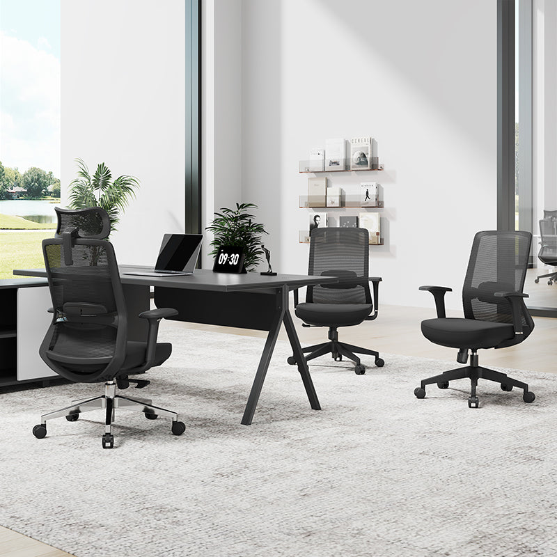Premium Ergonomic High-Back Executive Desk Chair - Minimalist High-Back Chair With Adjustable Features & BIFMA Certified Casters For Home Office Cuvalon