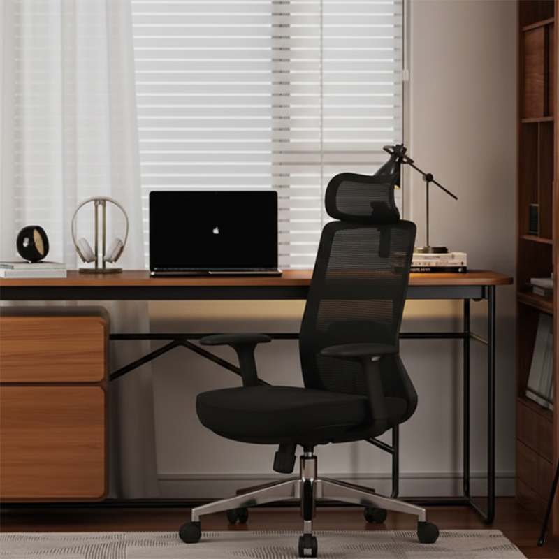 Premium Ergonomic High-Back Executive Desk Chair - Minimalist High-Back Chair With Adjustable Features & BIFMA Certified Casters For Home Office Cuvalon