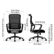 Experience Unmatched Comfort And Durability Desk Chair - Minimalist Mesh Backrest & Comfortable, Durable For Long Hours For Home Office Cuvalon