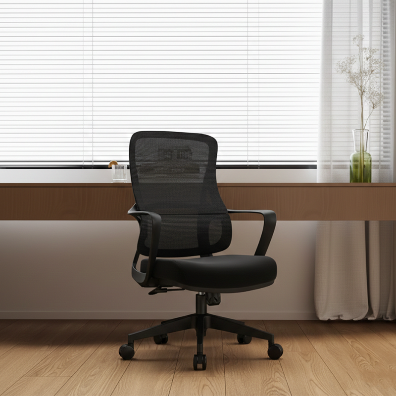 Experience Unmatched Comfort And Durability Desk Chair - Minimalist Mesh Backrest & Comfortable, Durable For Long Hours For Home Office Cuvalon